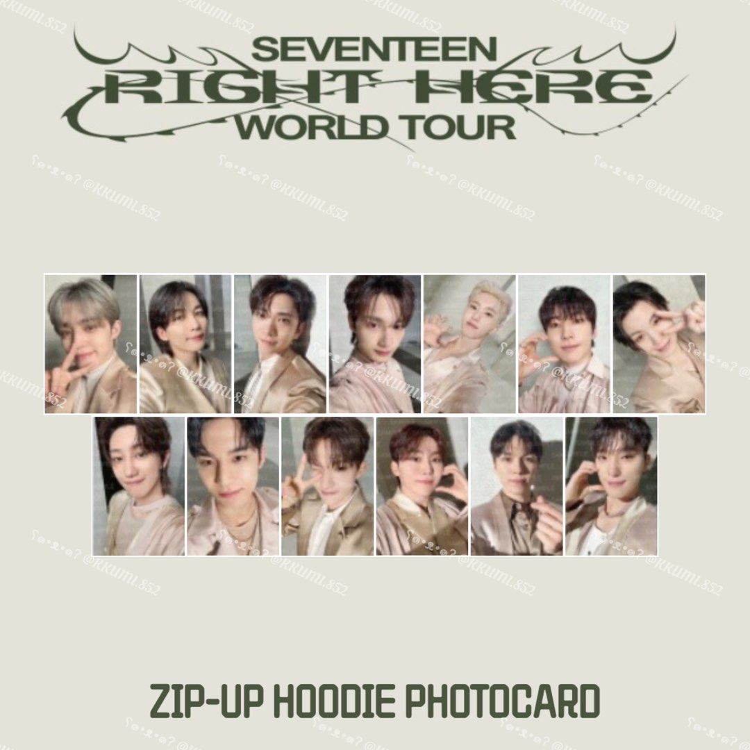 セブチ RIGHT HERE JAPAN ZIP-UP HOODIE パーカー