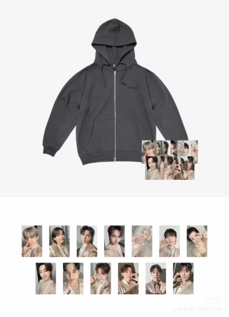 セブチ RIGHT HERE JAPAN ZIP-UP HOODIE ほどよく パーカー