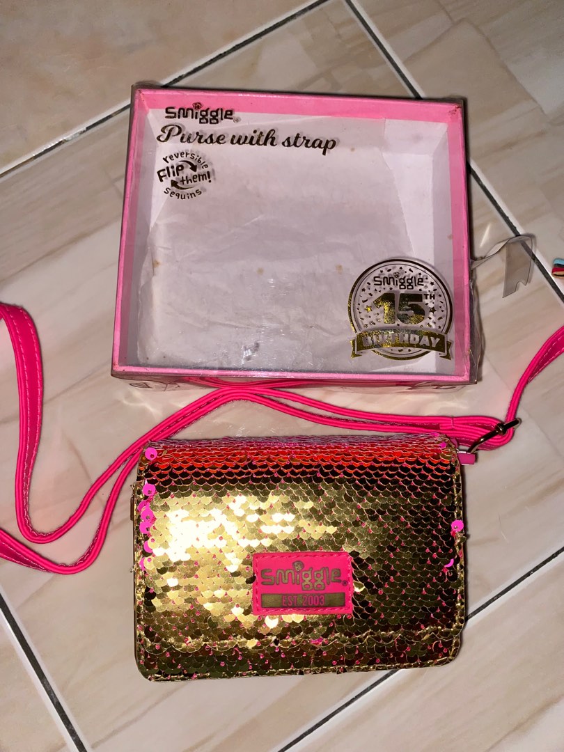 SMIGGLE Kids Purse with strap reversible