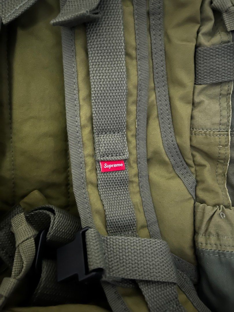 SUPREME X JUNYA WATANABE CDG PATCHWORK BACKPACK OLIVE, Men's