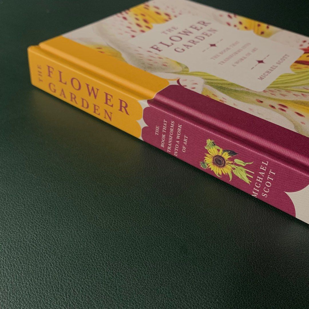 The Flower Garden hardcover pop up flower botanical illustration art