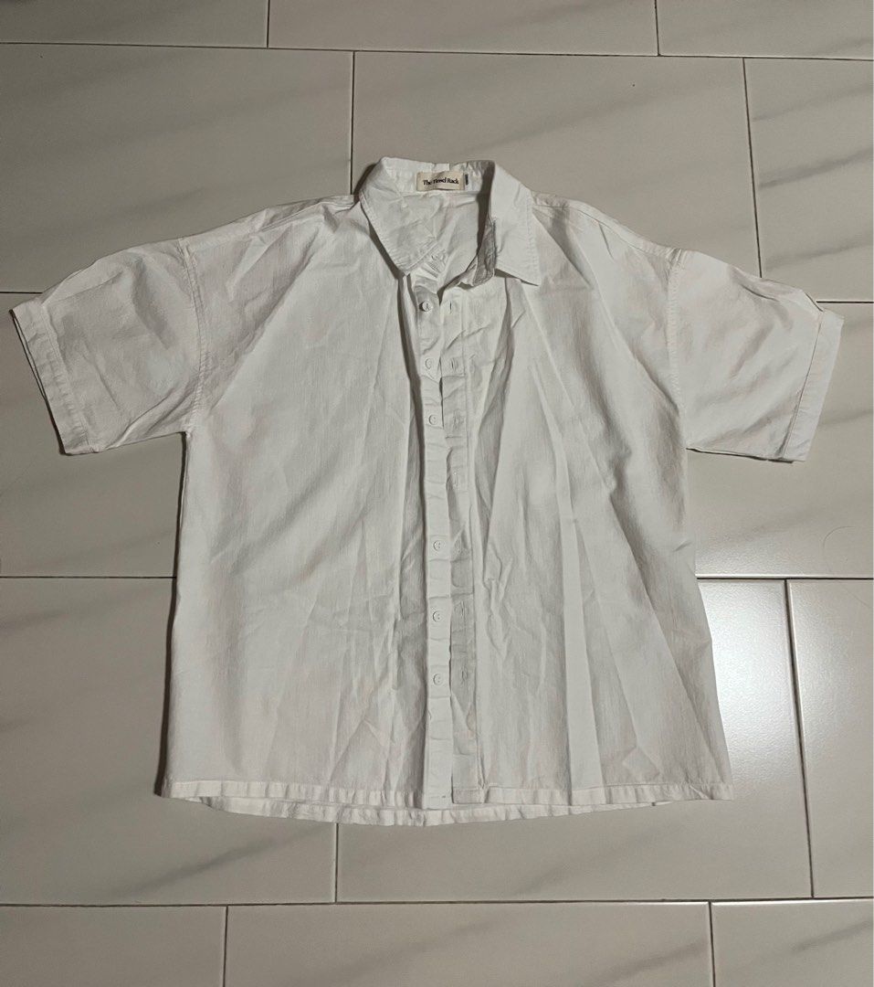 The Tinsel Rack TTR Kai Linen Boyfriend Shirt White