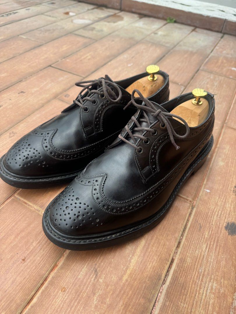 Trickers Tres Bien Cispresso Shell Cordovan long wing blucher