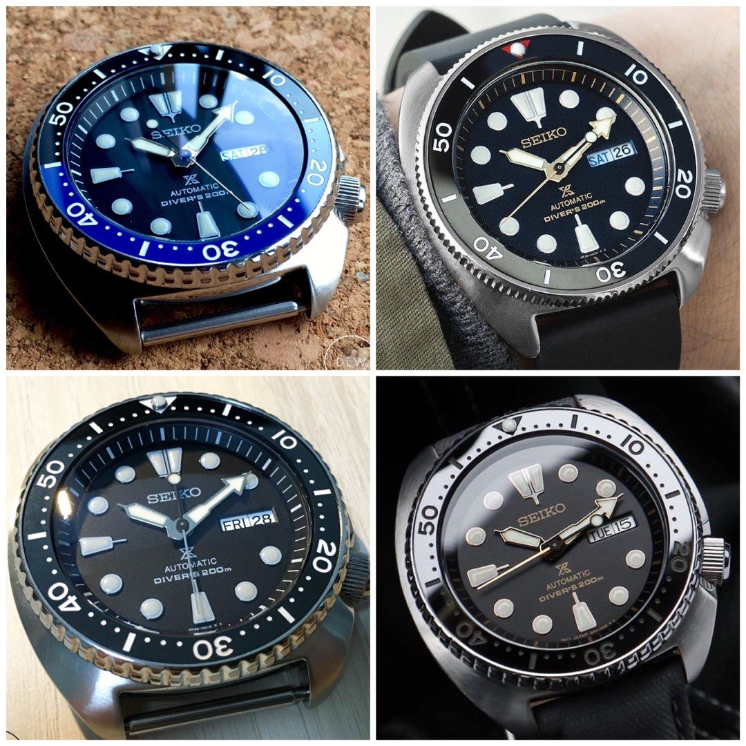 Turtle SRP77x SRPC49 SRPC91 Seiko Mods Flat ceramic bezel inserts