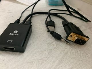 VGA轉HDMI轉換器帶音頻 高清視頻轉接頭 筆記本電腦連接電視機顯示器投影儀64165563904897110