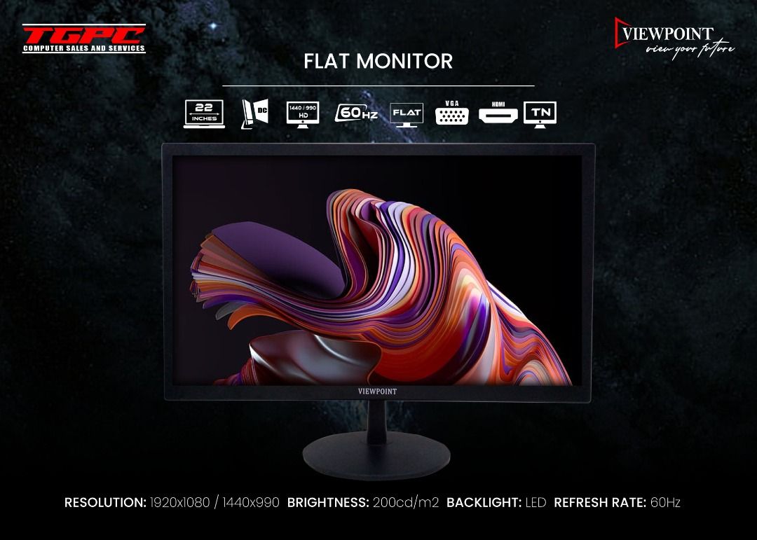 Viewpoint and Goma 20inch, 22inch, 24inch LED Monitor, Computers & Tech ...