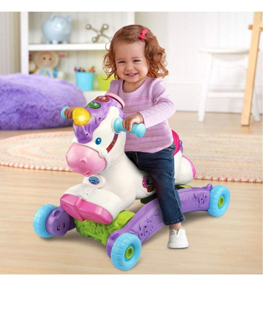VTech Baby Rock & Ride Unicorn 2in1, Hobbies & Toys, Toys & Games on