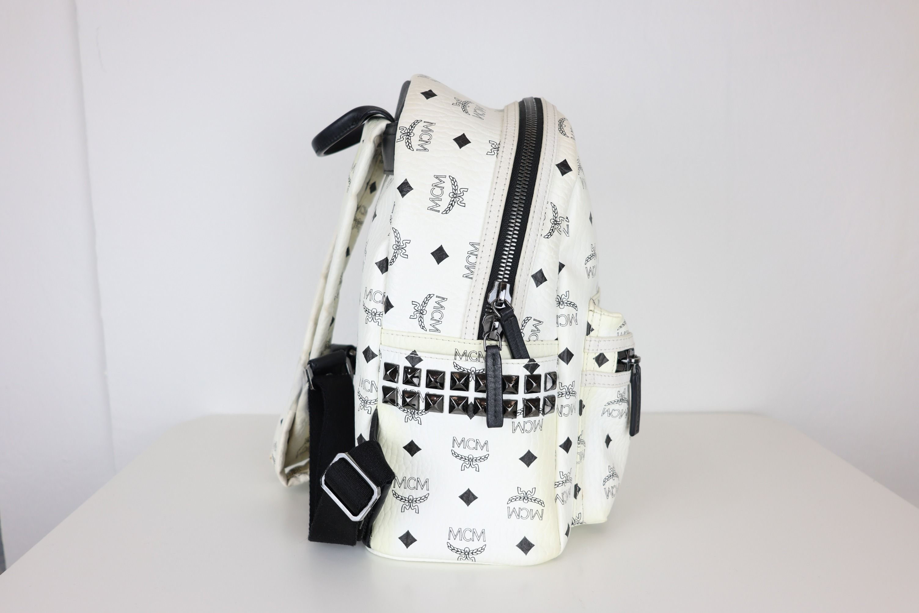 White mcm bag sale