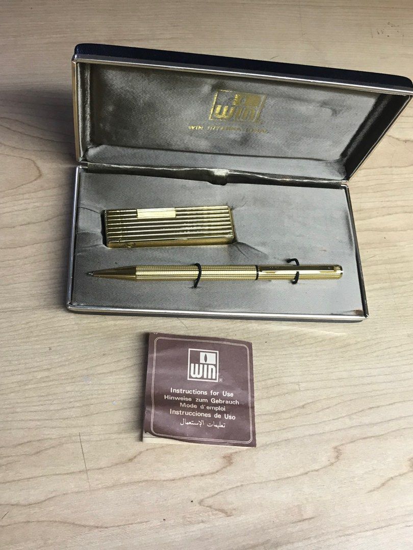 WIN International Lighter and Pen Executive Set (Category: Stationery & School Supplies) located in Makati City. Submitted by jarled (Listing ID 1327589474, Image 1). Description: .