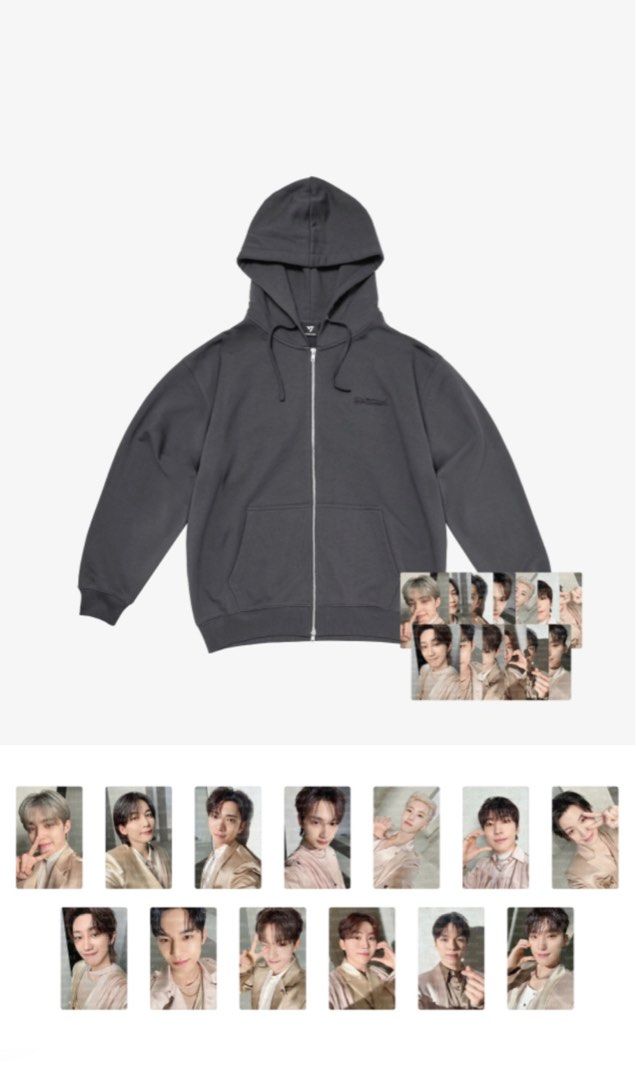 SEVENTEEN RIGHT HERE フーディー パーカー L SEVENTEEN RIGHT HERE ZIP-UP HOODIE フーディー Seventeen right here