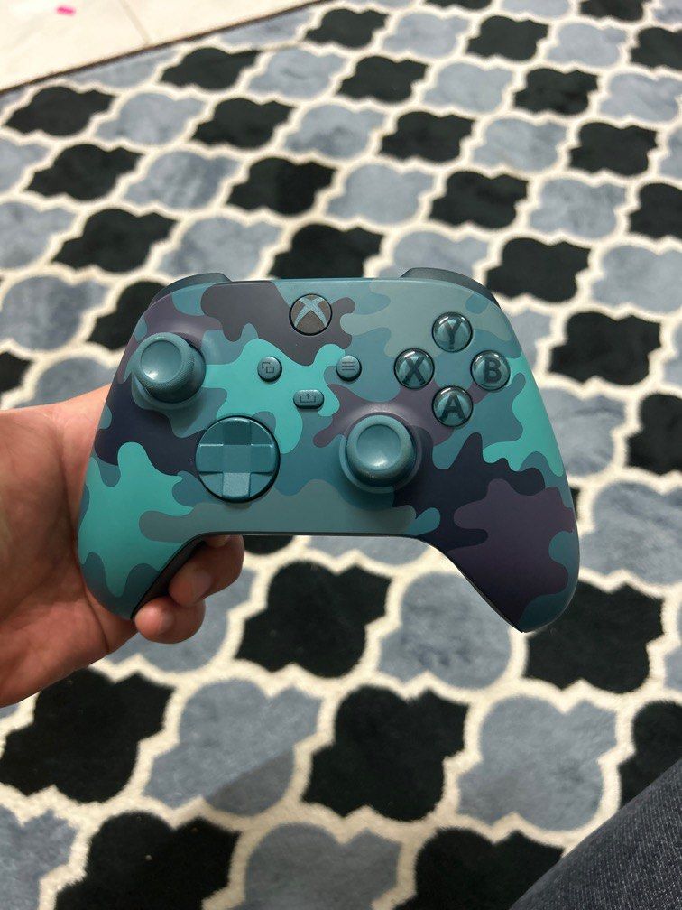 Xbox One controller Mineral Camo S + Rechargeble battery, Video Gaming ...