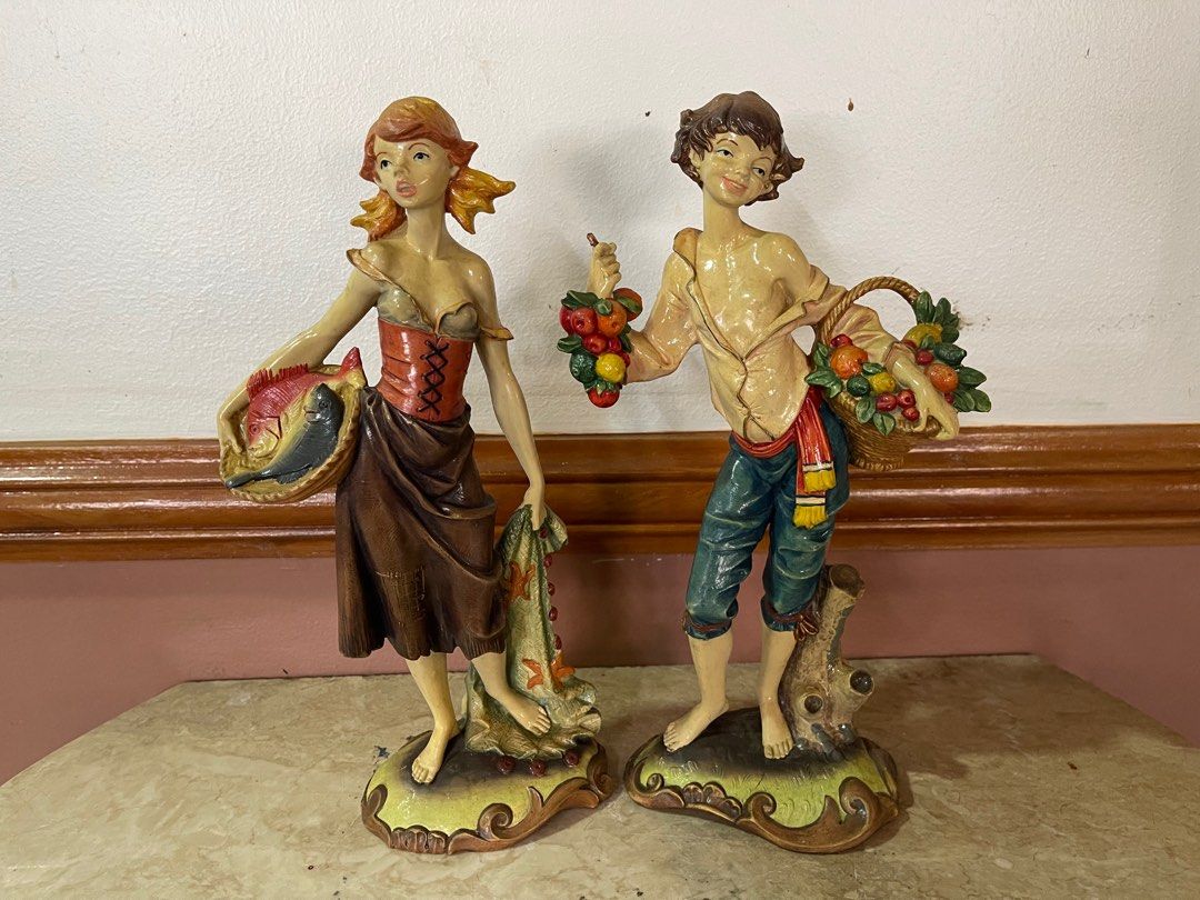 11 inches Figurine couple pair (Category: Other Home Decor) located in Manila. Submitted by alduinc (Listing ID 1327732448, Image 1). Description: Pair of figurines, 11-12” tall Needs cleaning.