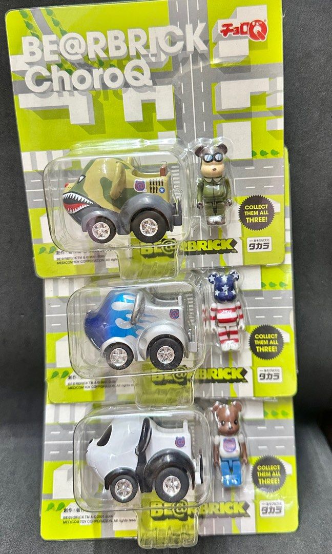 新品未開封　ChoroQ × Be@rbrick　50%　チョロQ　フラッグ　Flag　アメリカ　ベアブリック Medicom Toy 2007 SAW 50% bearbrick be@rbrick Choro q car boxset