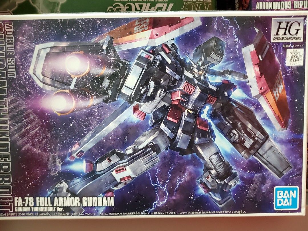 hg 雷霆宙域 4盒 精神感應渣古 FA-78 Full Armor Gundam 全武裝高達 RX-78AL Atlas Gundam ...