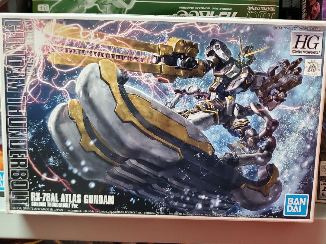 hg 雷霆宙域 4盒 精神感應渣古 FA-78 Full Armor Gundam 全武裝高達 RX-78AL Atlas Gundam ...