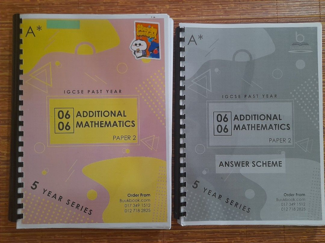 Addmaths paper 2 past year paper, Hobbies & Toys, Books & Magazines ...