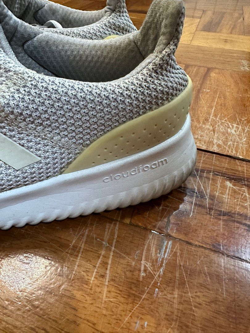 Adidas Cloudfoam Triple White Men s Fashion Footwear Sneakers on Carousell