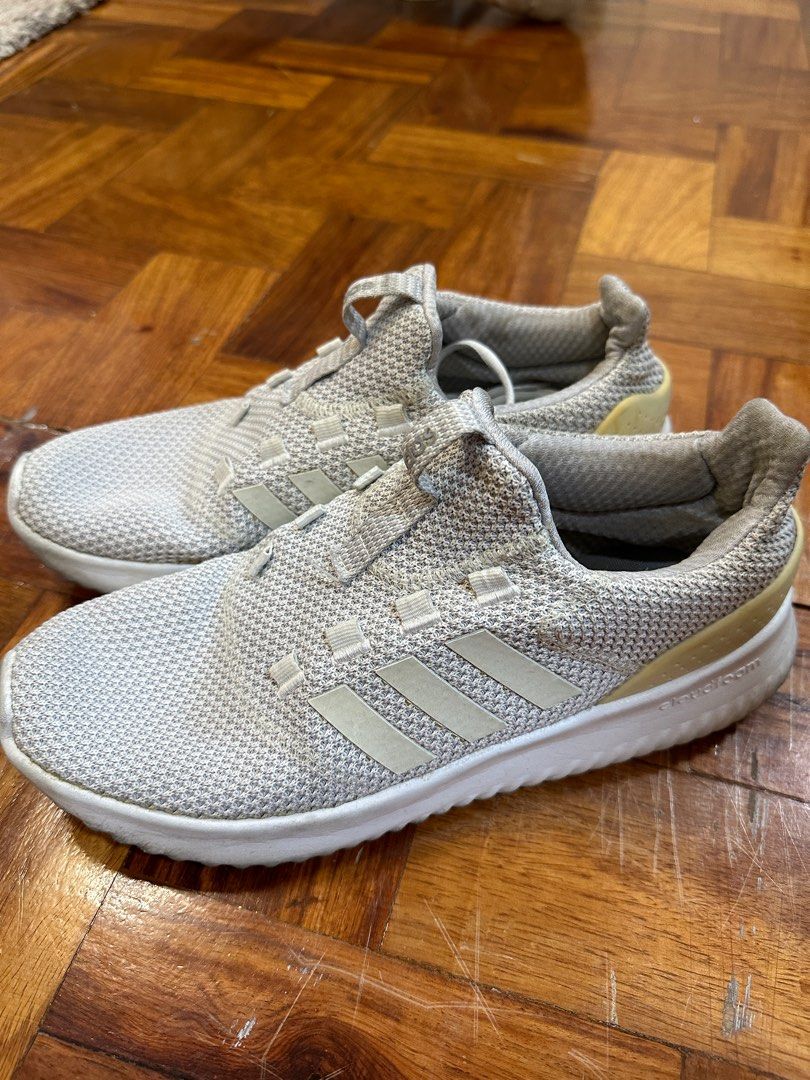 Adidas cloudfoam triple white cheap