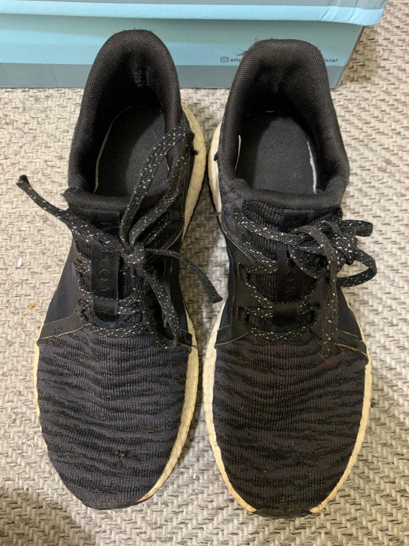 Adidas PureBoost Womens 6.5 Running Black White Rare Nice BY8928 Athletic Fesyen Wanita Sepatu di Carousell