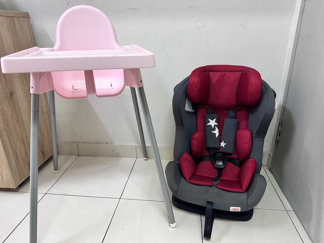 Car Seat Sweet Cherry and baby chair Ikea set
