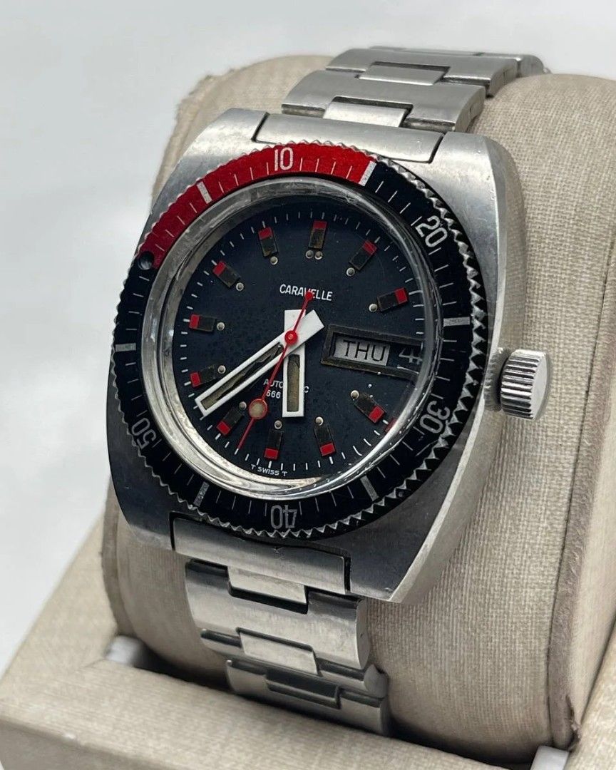 Caravelle Devil Diver Black Dial Steel Men s Fashion Watches Accessories Watches on Carousell