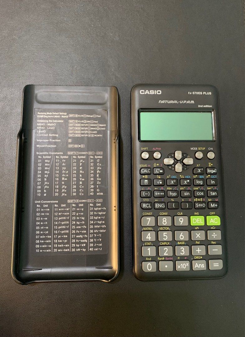 Casio fx-570ES PLUS (Category: Other Gadgets) located in Quezon City. Submitted by carlossanone (Listing ID 1327864394, Image 3). Description: Casio fx-570ES PLUS Complete with OG box, Manuals, Bubble wrap for the calculator Used only for Master Plumber Licensure Examination (Last July 2023) Meetups: -Sikatuna area -UP area -Anonas area -Cubao area -Katipunan area -UST area .