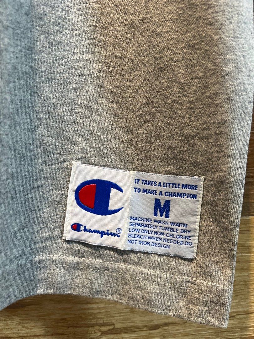 Champion Grey Shirt (Category: Tshirts & Polo Shirts ) located in Pasig City. Submitted by AnythingPH (Listing ID 1327800914, Image 2). Description: Selling! Champion Grey Shirt Size: Medium Used twice only. 9.5/10 Condition 💯 Authentic .