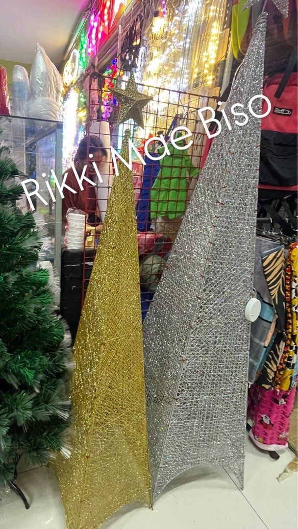 CHRISTMAS TOWER (Category: Other Home Decor) located in Manila. Submitted by rmbshop (Listing ID 1327800061, Image 1). Description: 5ft - 1,000 6ft - 1,400 7ft - 1,900 8ft - 2400 Led lights - 550 each Colors : Silver & Gold Glittered Size : 150cm / 180cm / 210cm / 240cm Cod around metro manila Same day deliver Ship via courier lbc, bus ship, etc outside province .