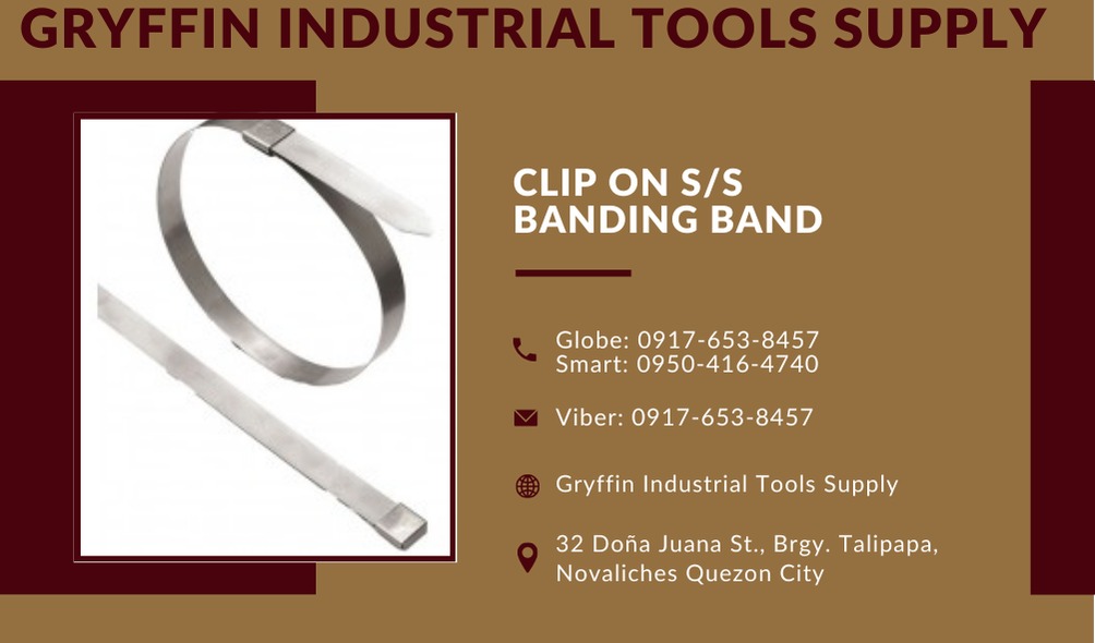 CLIP ON S/S BANDING BAND, Commercial & Industrial, Industrial Equipment ...
