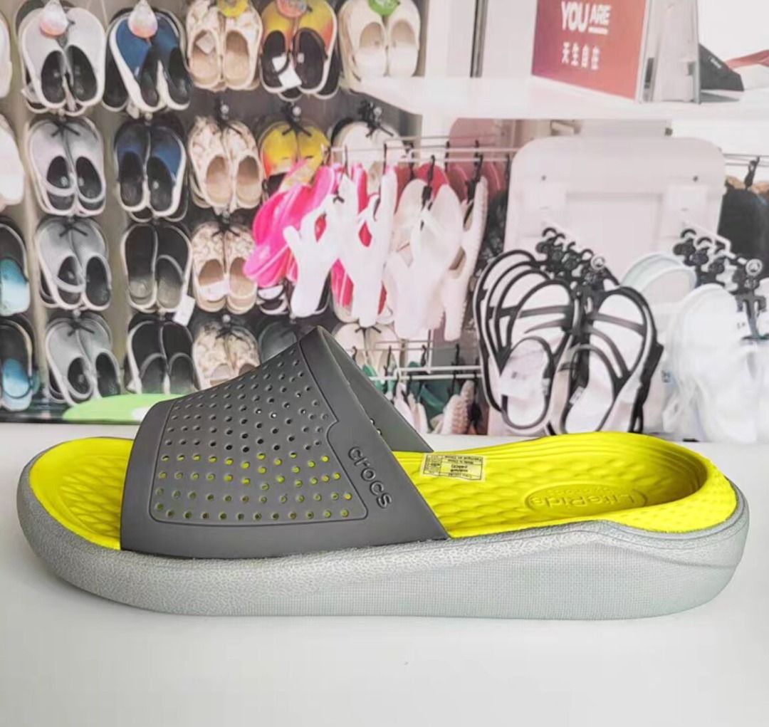 crocs lite ride 一字拖涼鞋拖鞋洞洞鞋, 男裝, 鞋, 拖鞋- Carousell