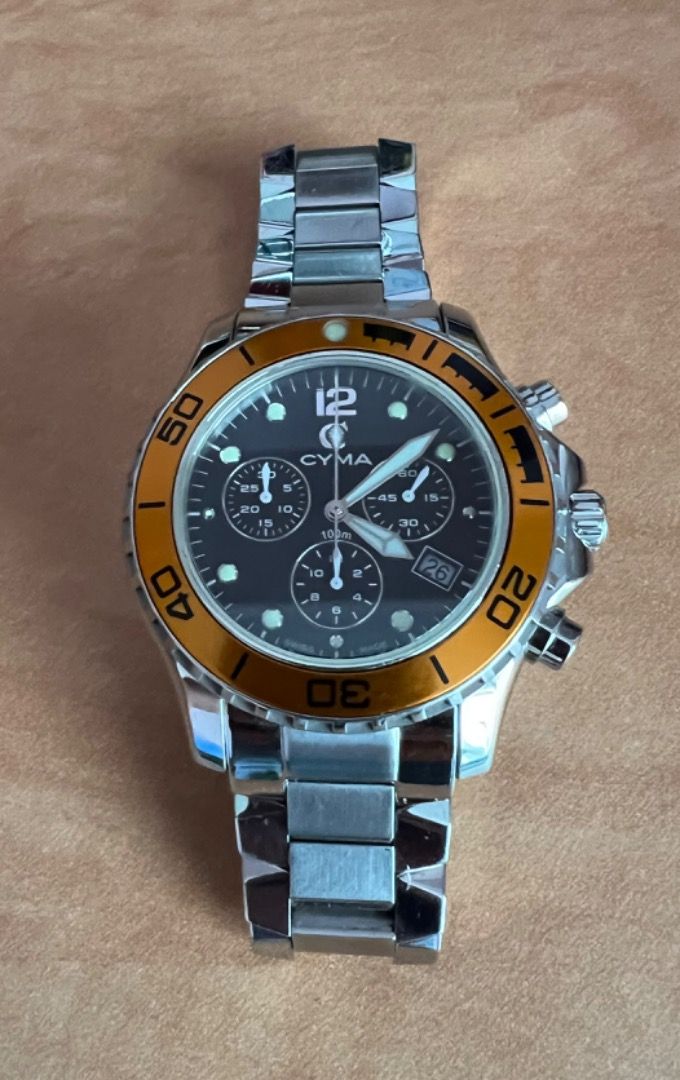 CYMA Sapphire Crystal Swiss Watch