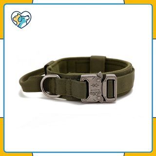 Dog Collar Leash For Medium Large Military Dogs W/ Strong Control Handle for German Shepherd Labrador Golden Retriever