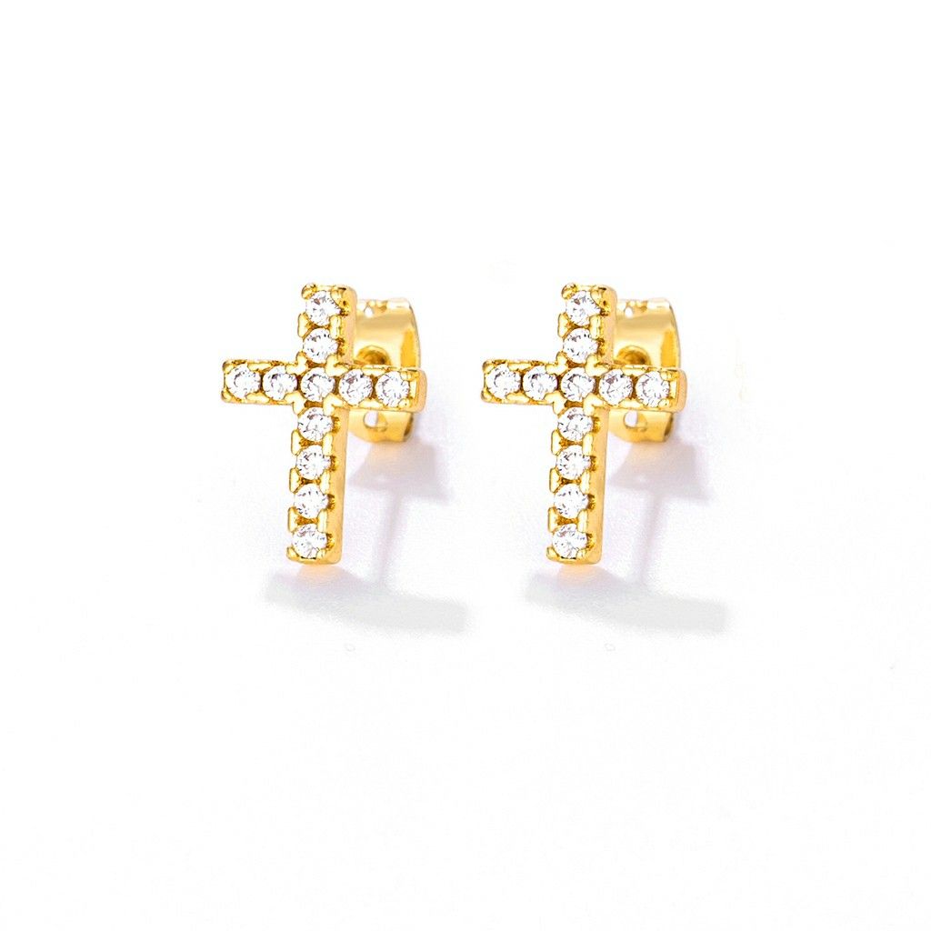Earrings 18k gold (Category: Earrings) located in Quezon City. Submitted by all_items_50_each (Listing ID 1246065728, Image 2). Description: 18k gold plated earrings jewelry accessories Cubic zirconia crystals Hypoallergenic 50/each cross stud cross drop cross drop 2 star stud moon stud heart stud - 2 pcs avail heart stud 2 Actual pic 10 Ctto pic 1-9 💲ALL ITEMS 50 each 💰MOP: GCash ➕Add shipping fee (SF 60-80 MM) ❌NO rush shipping, meet up, hagg