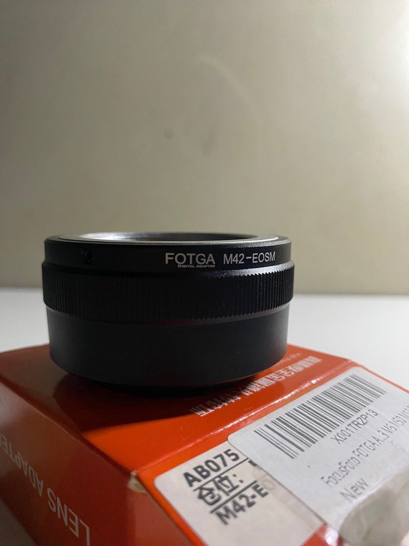 Fotga Lens Adapter M42 - EOS M (Category: Lens & Kits) located in Pasig City. Submitted by erotisismo.photog (Listing ID 1327867627, Image 1). Description: FS> Fotga Lens Adapter (M42 - EOS M) Brand new. Never been used. Slightly negotiable. RFS: sold my Canon M mount..