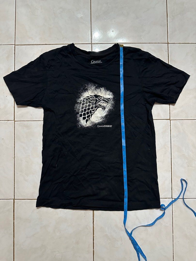 Game of Thrones Tee (Category: Tshirts & Polo Shirts ) located in Davao. Submitted by ianxavierdp. (Listing ID 1327854941, Image 2). Description: Game of Thrones Shirt House Stark 17Wx25L size Medium on tag, best fit in Xs mens +sf.