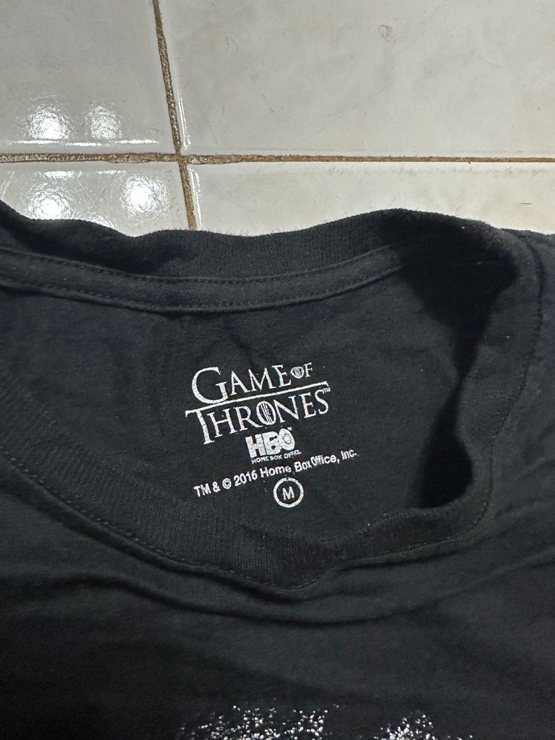 Game of Thrones Tee (Category: Tshirts & Polo Shirts ) located in Davao. Submitted by ianxavierdp. (Listing ID 1327854941, Image 3). Description: Game of Thrones Shirt House Stark 17Wx25L size Medium on tag, best fit in Xs mens +sf.
