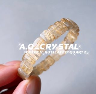 💖金鈦晶手鏈Golden Rutilated Quartz💖🤩9+mm＄298❤️冇睇錯真係＄298❤️就咁買兩粒金鈦晶吊墜都唔得啦🫰🏽🫶🏾只有一條🫰🏽64231203927809110