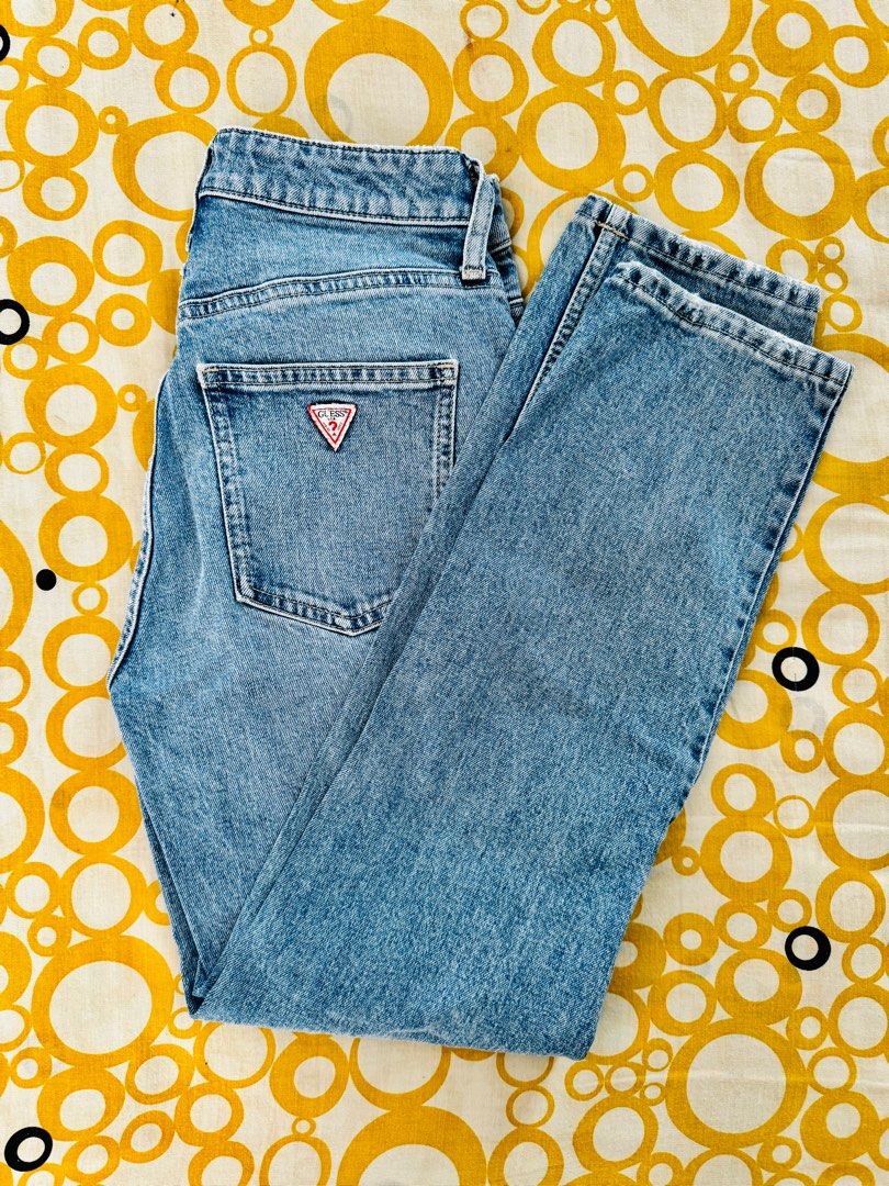 Guess ripped jeans womens discount