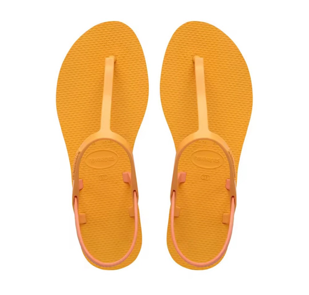 Havaianas sandals paraty pop yellow 37 or swap to size 5 brand new Women s Fashion Footwear Flats Sandals on Carousell