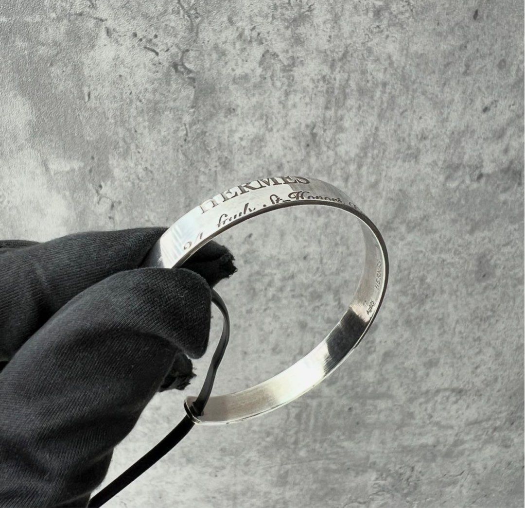 Silver cartouche bracelets sale