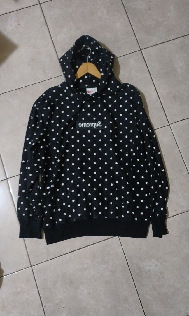 Supreme x cdg hoodie polka dot store