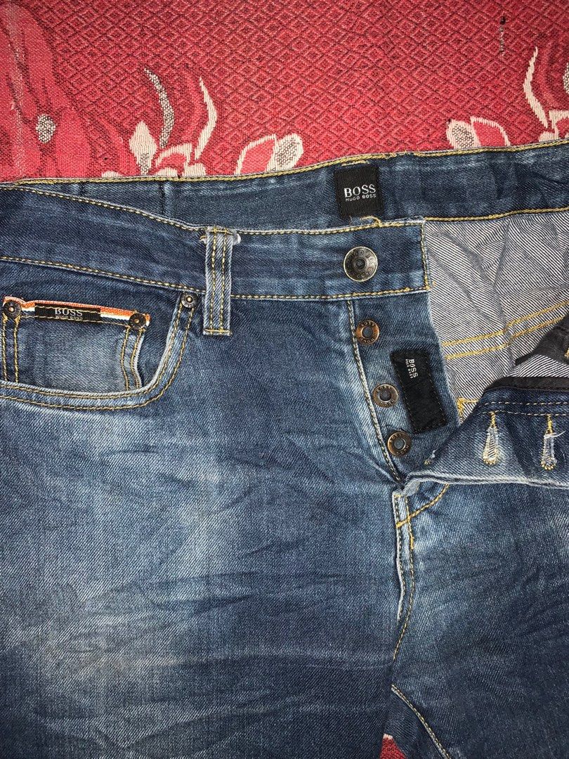 Hugo boss button fly jeans best sale