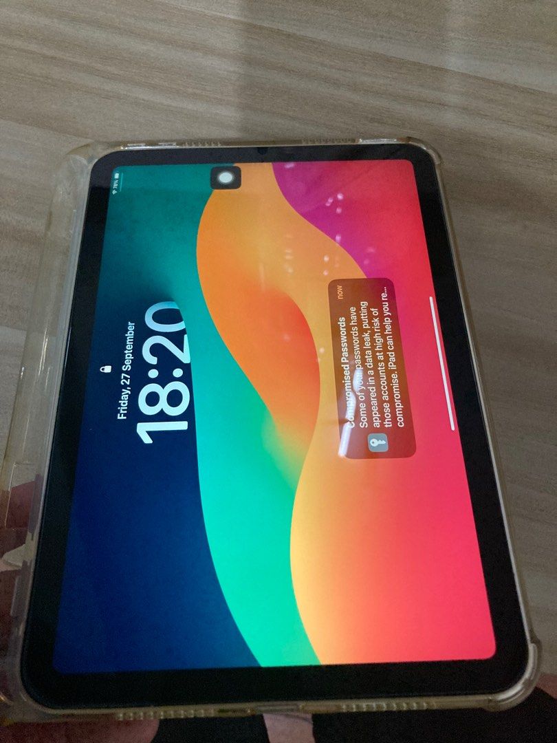 Ipad mini 6 (Category: iPad) located in San Juan City. Submitted by dave_lwp (Listing ID 1327818248, Image 2). Description: Selling ipad air 6. No charger and cable. In pristine condition. High quality tempered glass with cover from day one. Everything is working fine. Trade are welcome. :).
