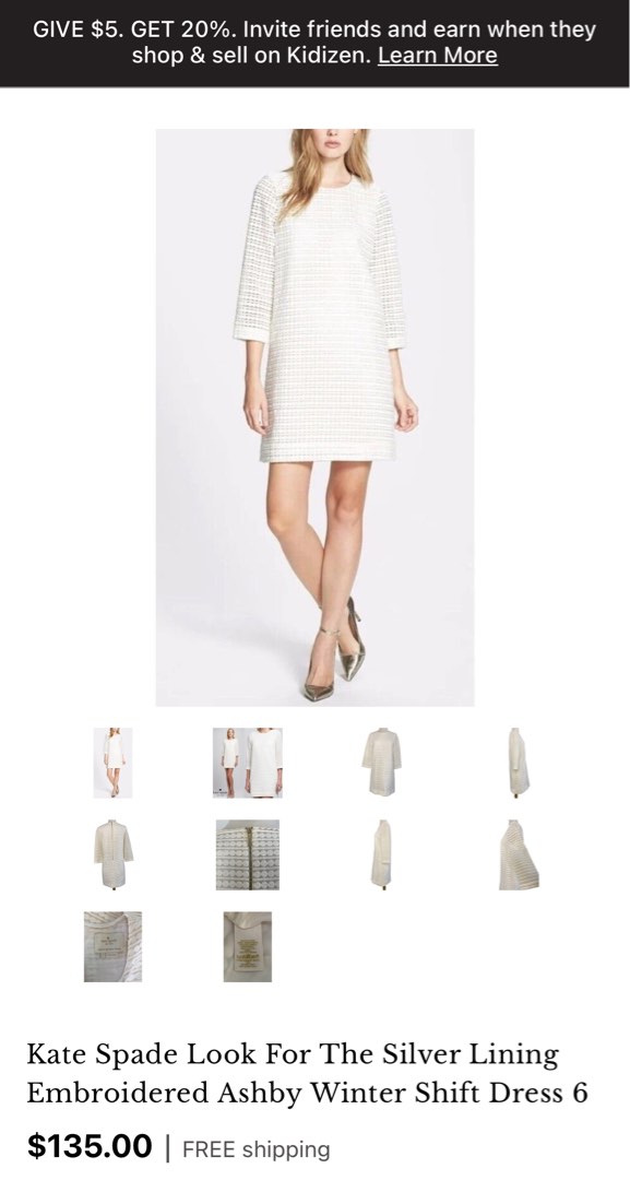 Kate spade look for the silver lining dress online