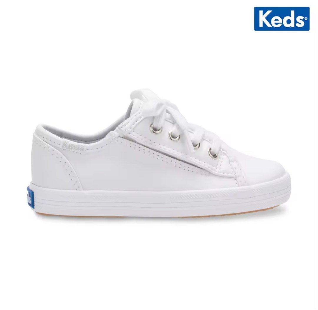 Keds Kids kickstart leather sneaker (Category: Babies & Kids Fashion) located in Manila. Submitted by katand3k (Listing ID 1327739239, Image 1). Description: Preloved shoes of my daughter Rfs: upsizing Box included Size : us9 Minor issue: leather cracks (refer to the photos).