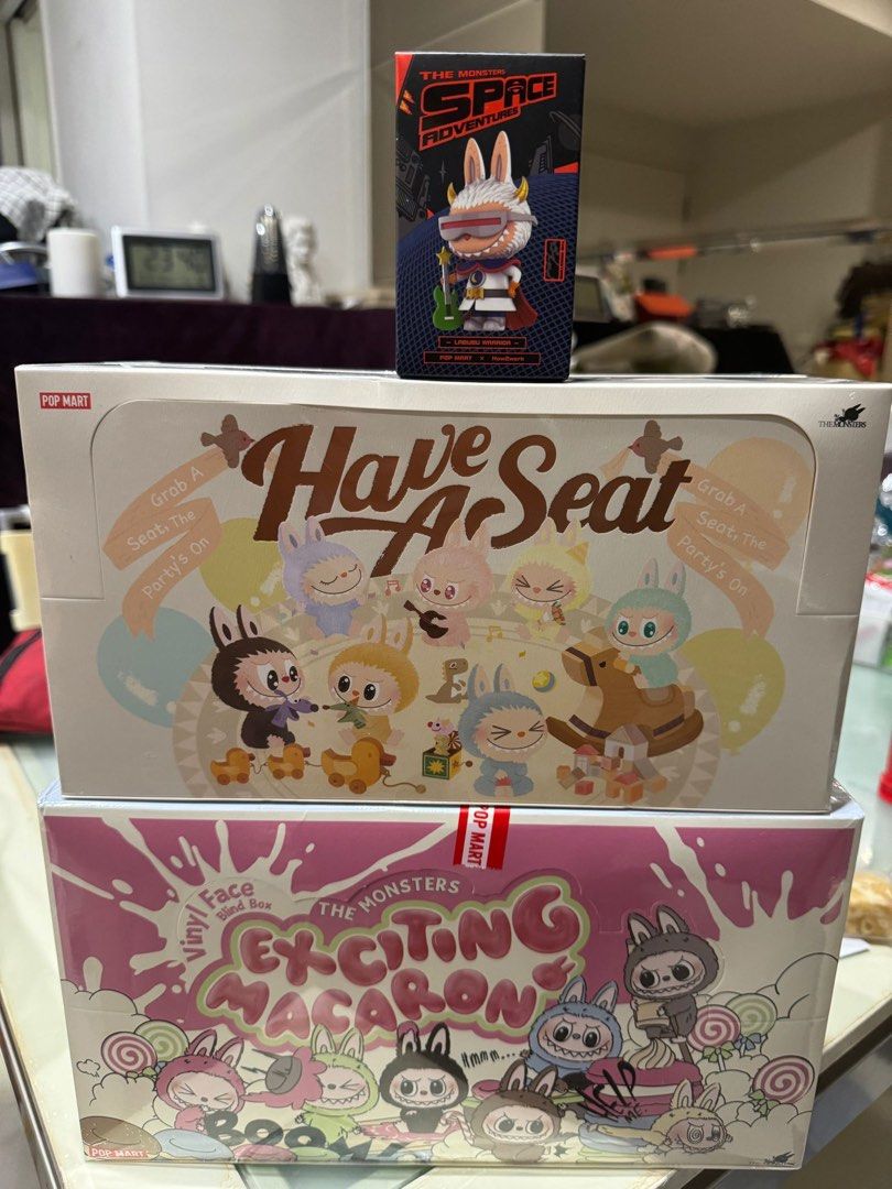 LABUBU Have a seat V2 & V1, Hobbies & Toys, Toys & Games on Carousell