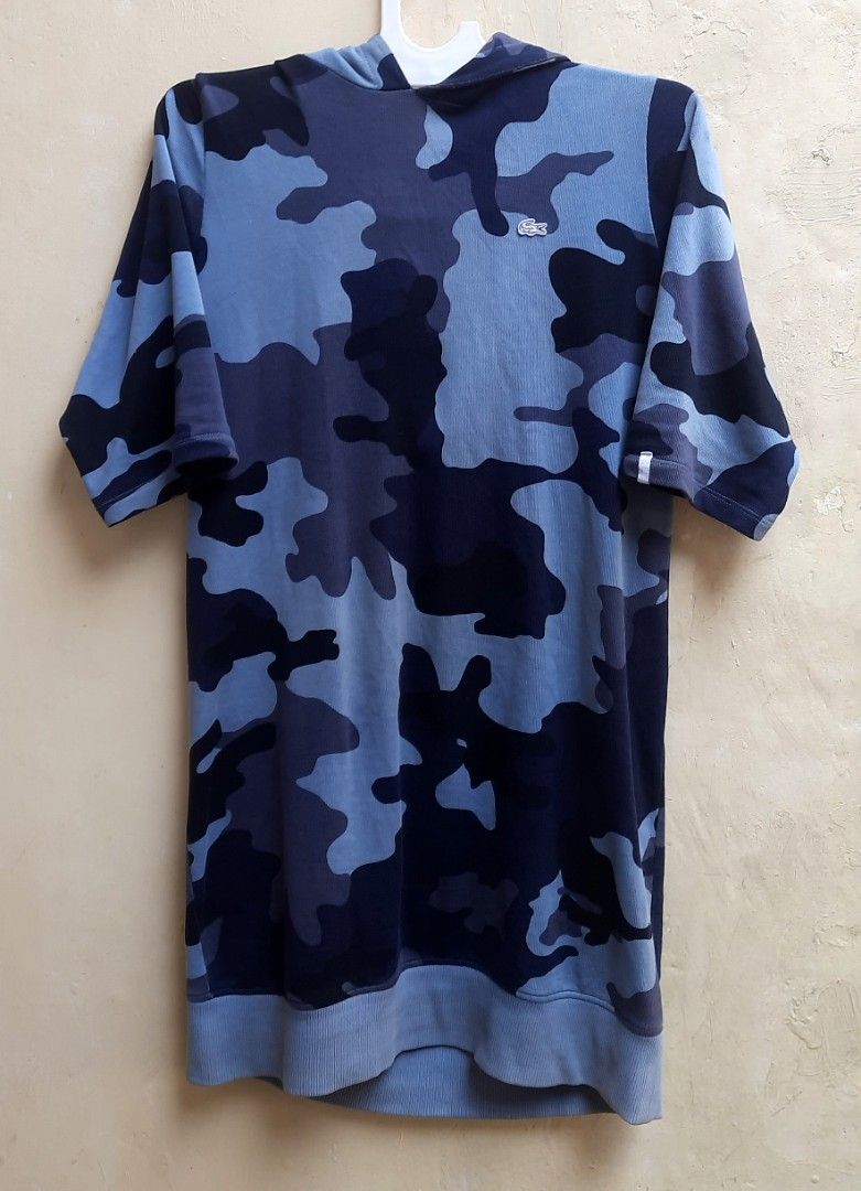 LACOSTE Hoodie Camo Sz L 100 Original