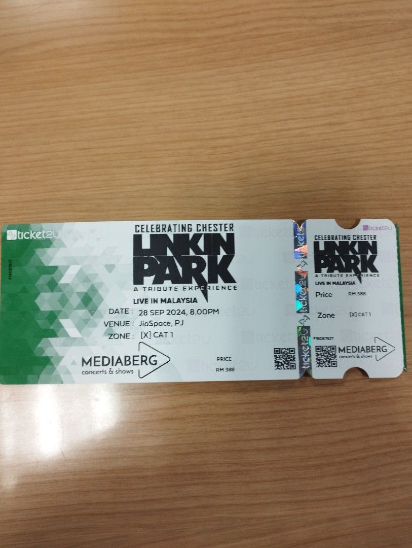 LINKIN PARK A TRIBUTE EXPERIENCE LIVE IN MALAYSIA, Tickets & Vouchers