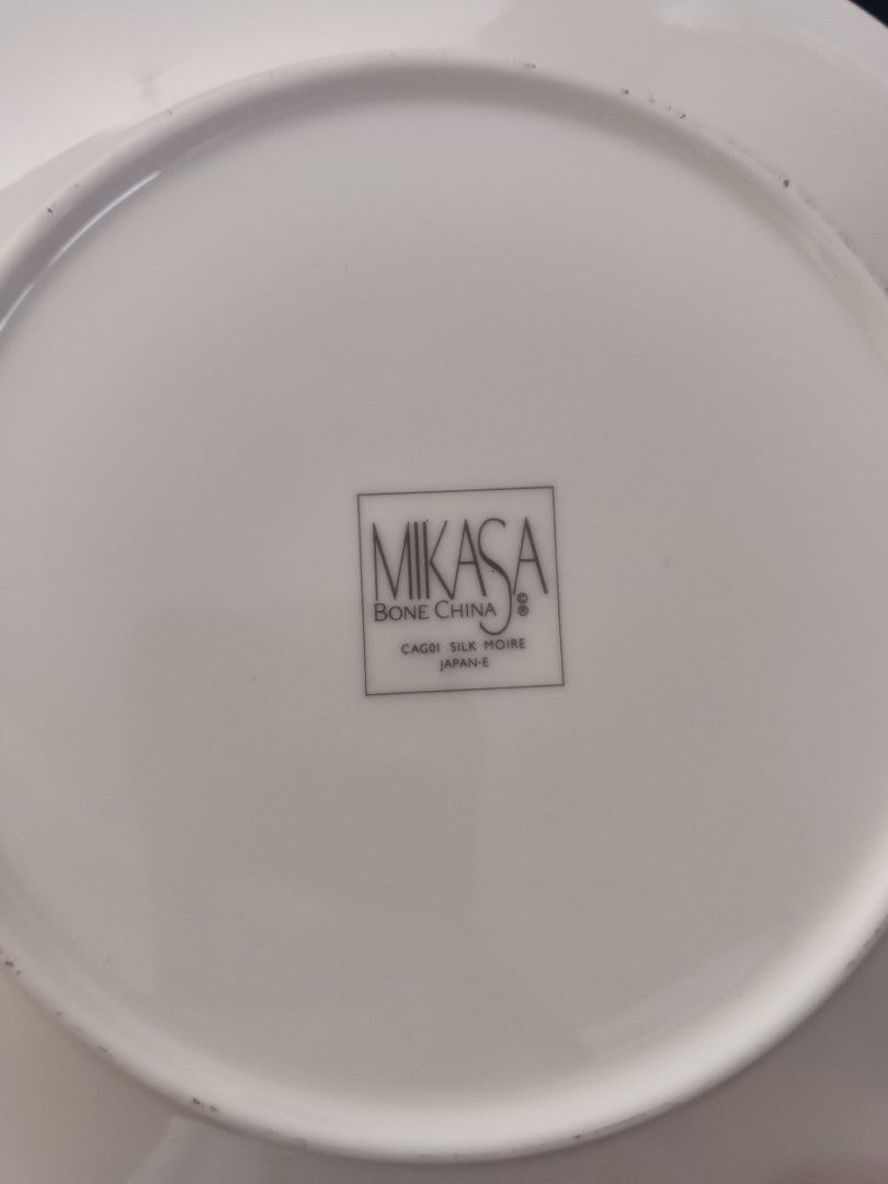 Mikasa plate japan (Category: Dinnerware & Cutlery) located in Santa Rosa. Submitted by toys_r_here (Listing ID 1327790161, Image 3). Description: 180each As is po Pa check nlng ng condition sa pics What you see is what you get Shipping fee sa buyer haggle pwede PM ME FOR MORE QUESTIONS First to pay gets the item ship pwed din Alabang town center.