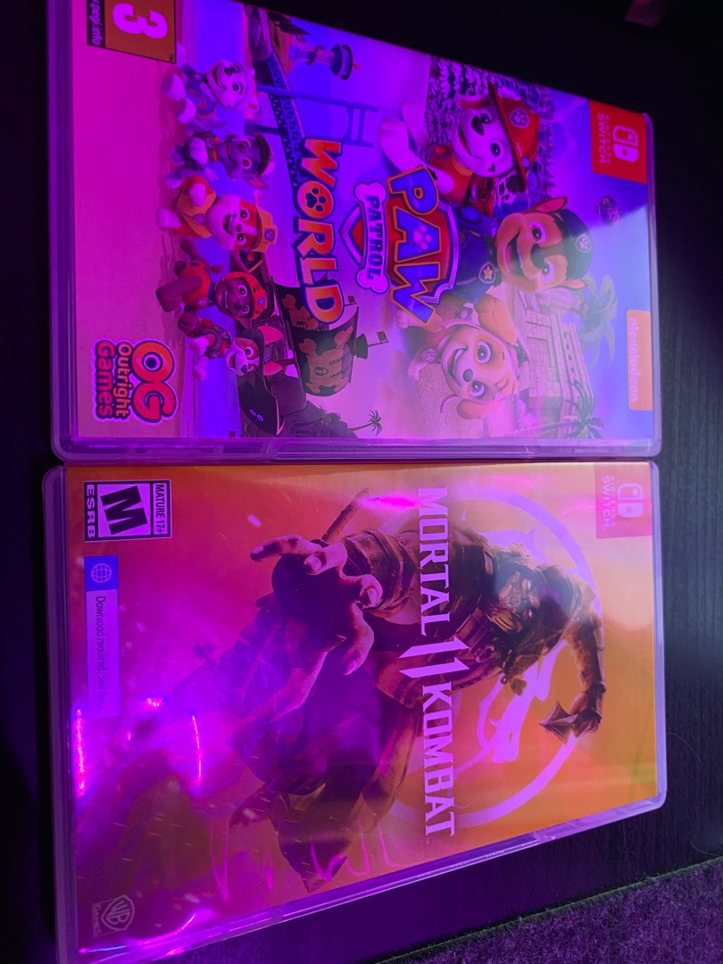 Mortal Kombat and Paw patrol Nintendo switch game, Video Gaming, Video